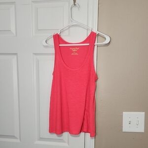 American Eagle Outfitters Pink Relaxed Sleeveless Tank-small Hole On Strap